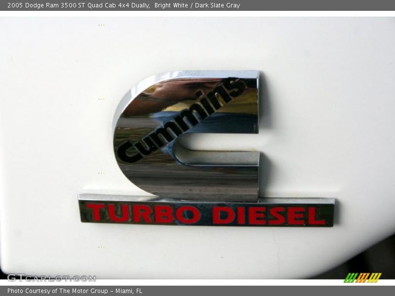 Bright White / Dark Slate Gray 2005 Dodge Ram 3500 ST Quad Cab 4x4 Dually