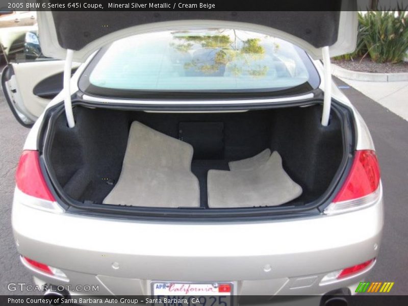  2005 6 Series 645i Coupe Trunk