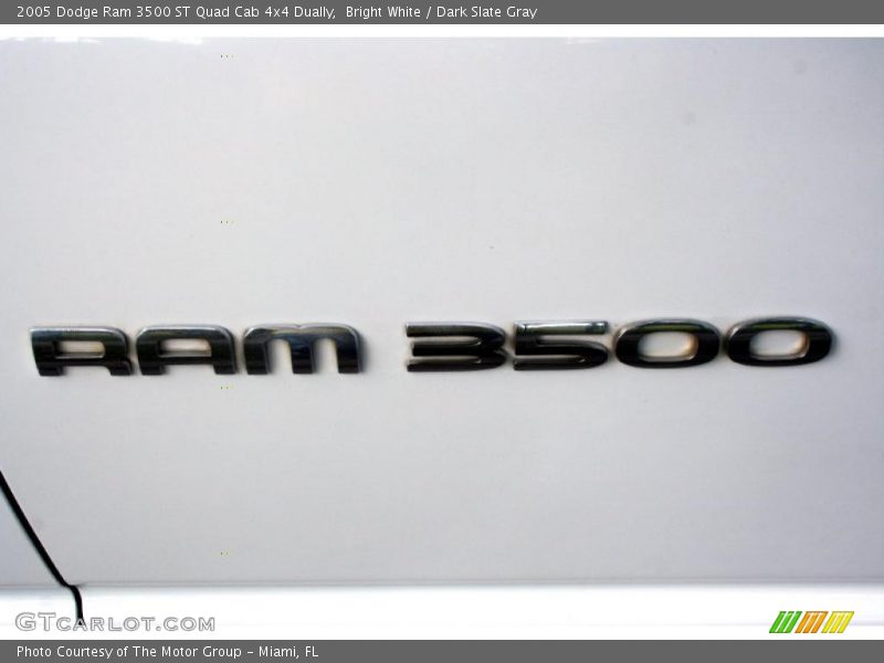 Bright White / Dark Slate Gray 2005 Dodge Ram 3500 ST Quad Cab 4x4 Dually