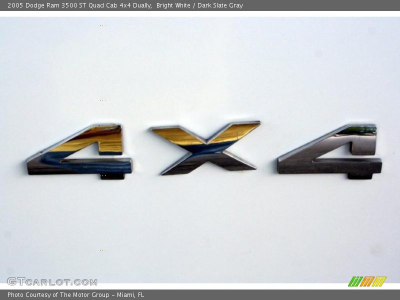 Bright White / Dark Slate Gray 2005 Dodge Ram 3500 ST Quad Cab 4x4 Dually