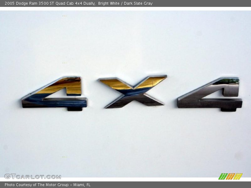 Bright White / Dark Slate Gray 2005 Dodge Ram 3500 ST Quad Cab 4x4 Dually