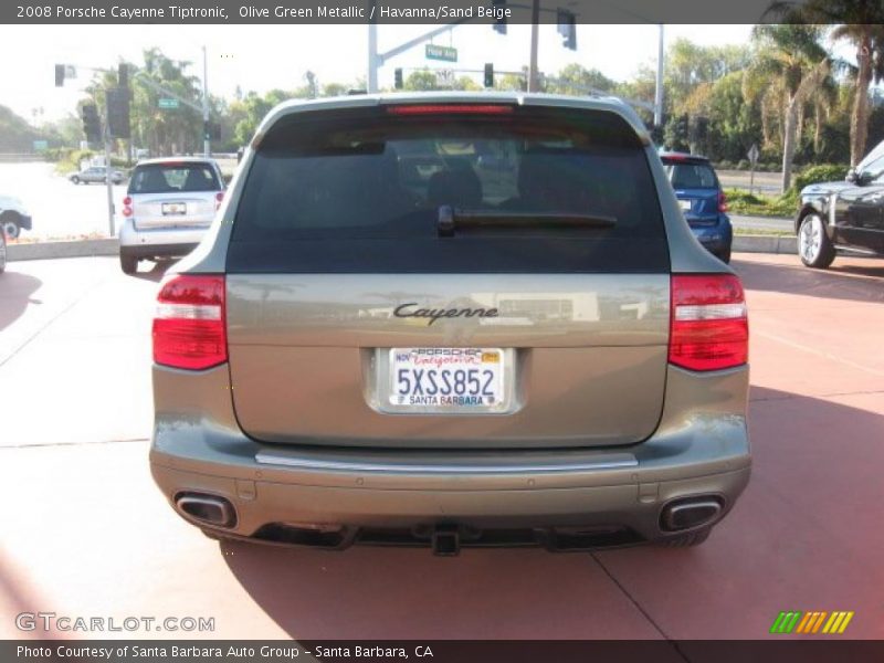 Olive Green Metallic / Havanna/Sand Beige 2008 Porsche Cayenne Tiptronic