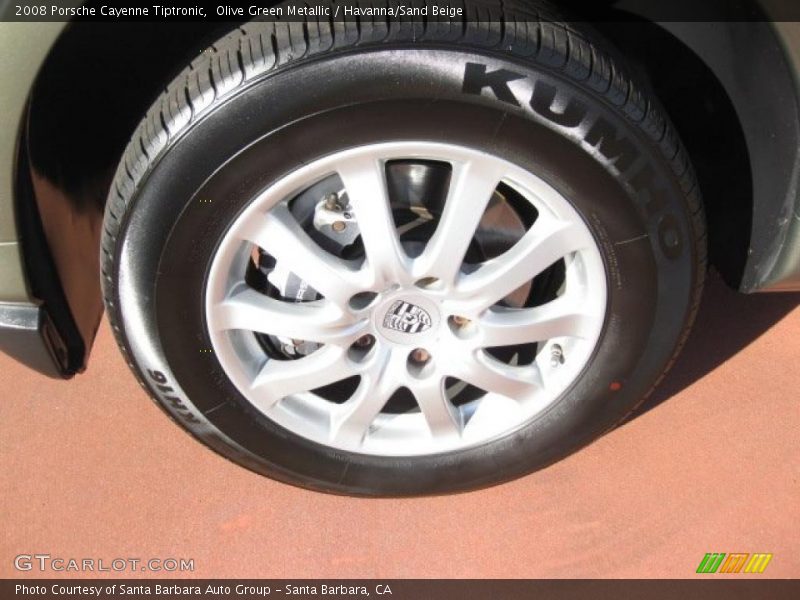 Olive Green Metallic / Havanna/Sand Beige 2008 Porsche Cayenne Tiptronic