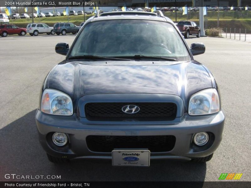 Moonlit Blue / Beige 2004 Hyundai Santa Fe GLS