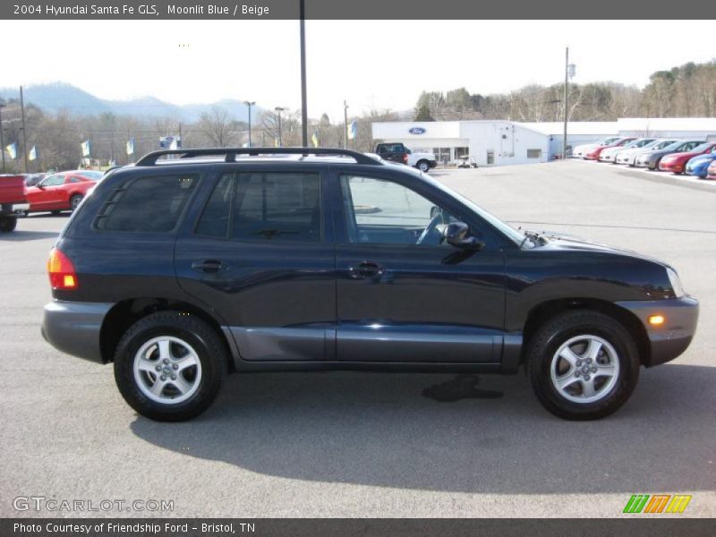 Moonlit Blue / Beige 2004 Hyundai Santa Fe GLS