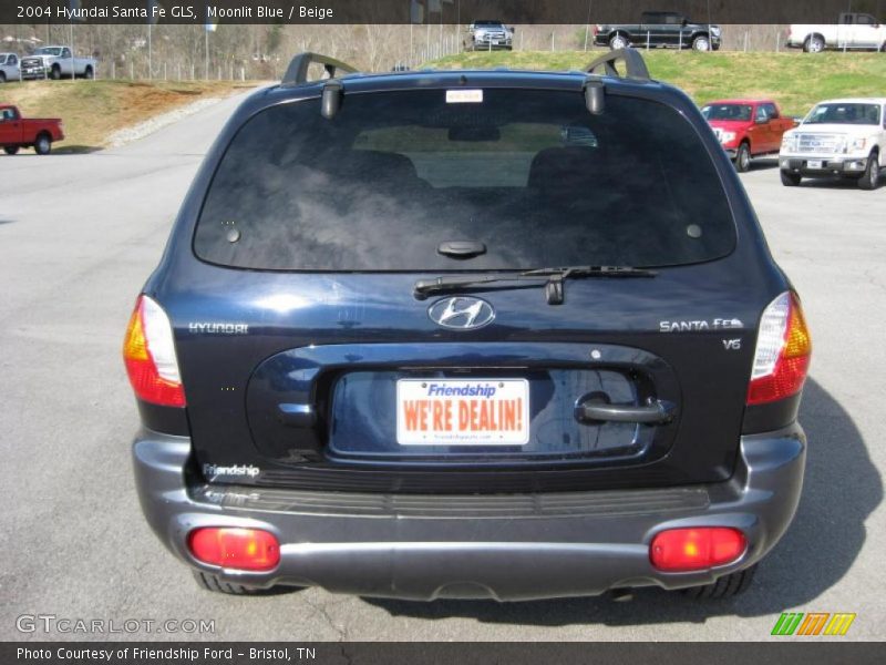 Moonlit Blue / Beige 2004 Hyundai Santa Fe GLS