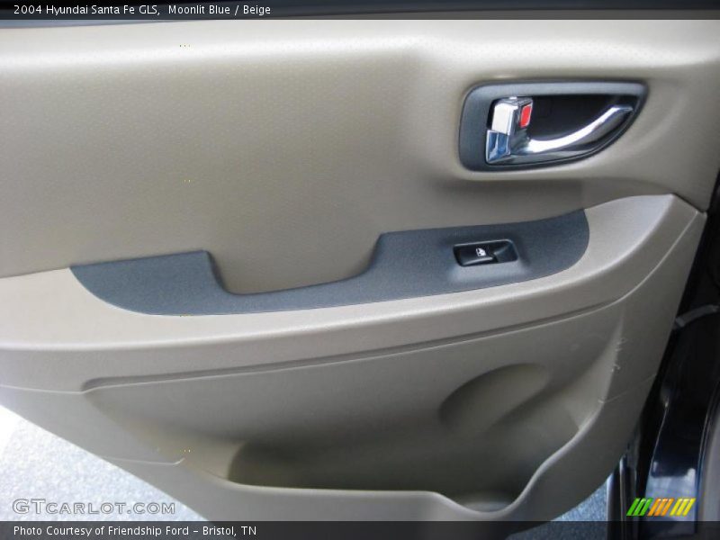 Moonlit Blue / Beige 2004 Hyundai Santa Fe GLS