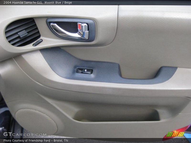 Moonlit Blue / Beige 2004 Hyundai Santa Fe GLS