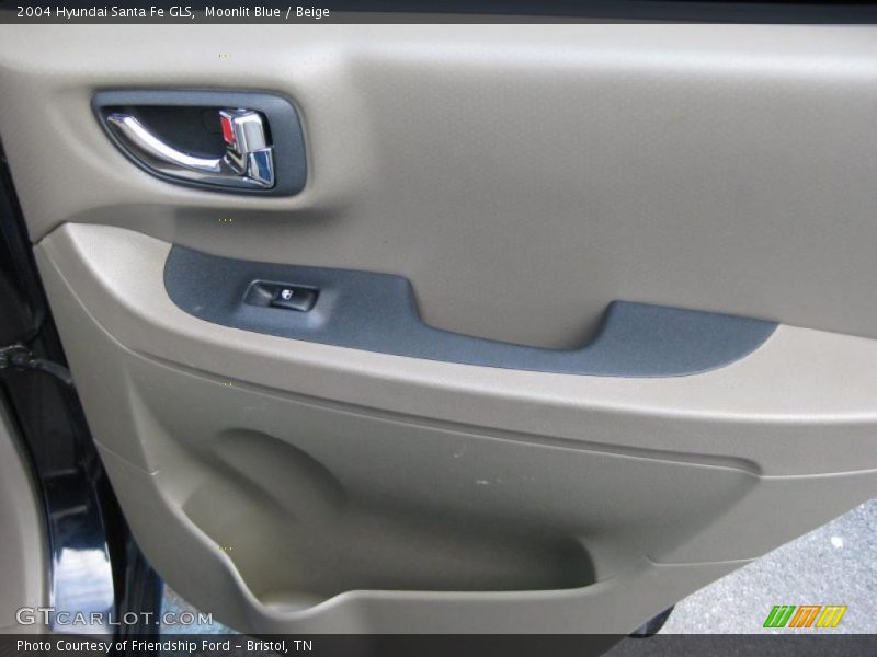Moonlit Blue / Beige 2004 Hyundai Santa Fe GLS
