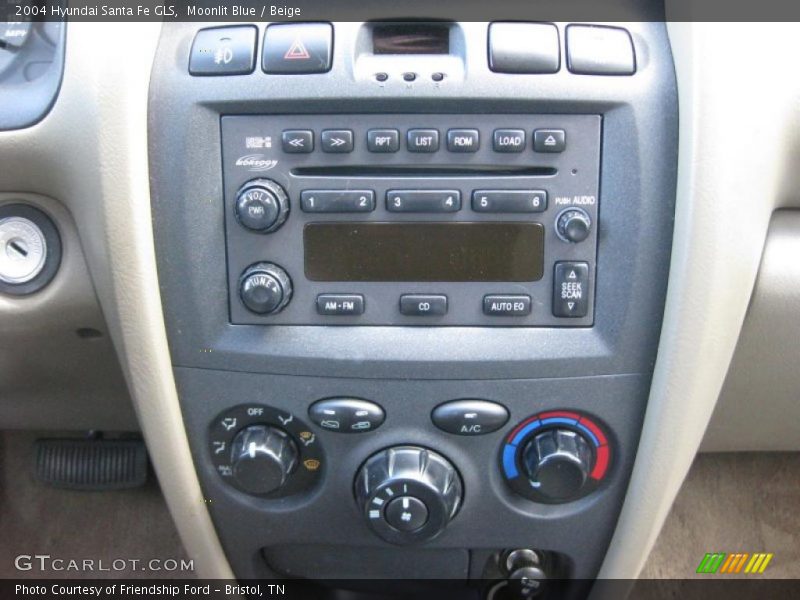 Moonlit Blue / Beige 2004 Hyundai Santa Fe GLS