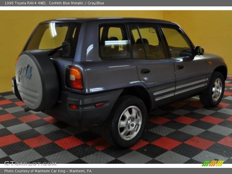 Confetti Blue Metallic / Gray/Blue 1996 Toyota RAV4 4WD