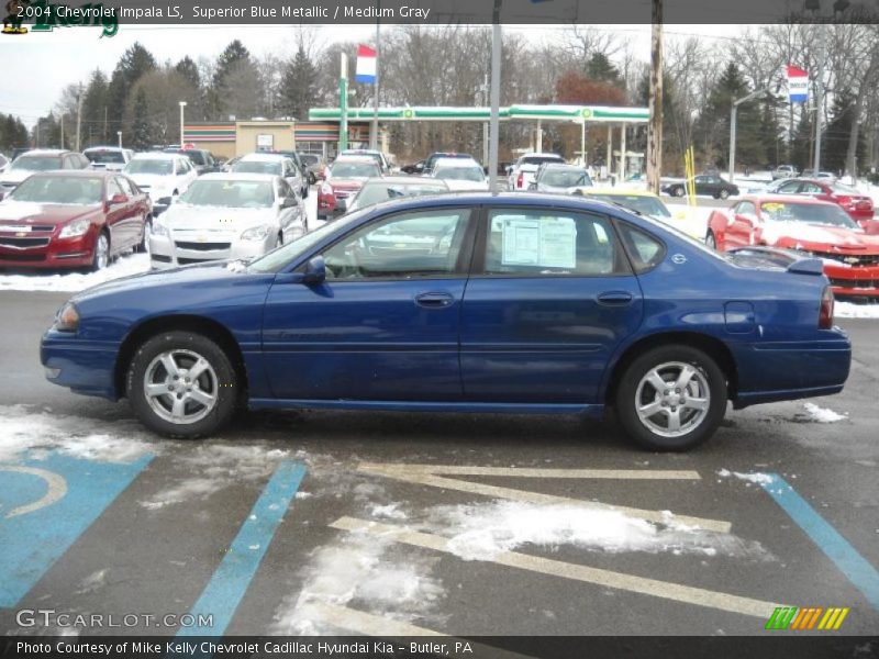 Superior Blue Metallic / Medium Gray 2004 Chevrolet Impala LS