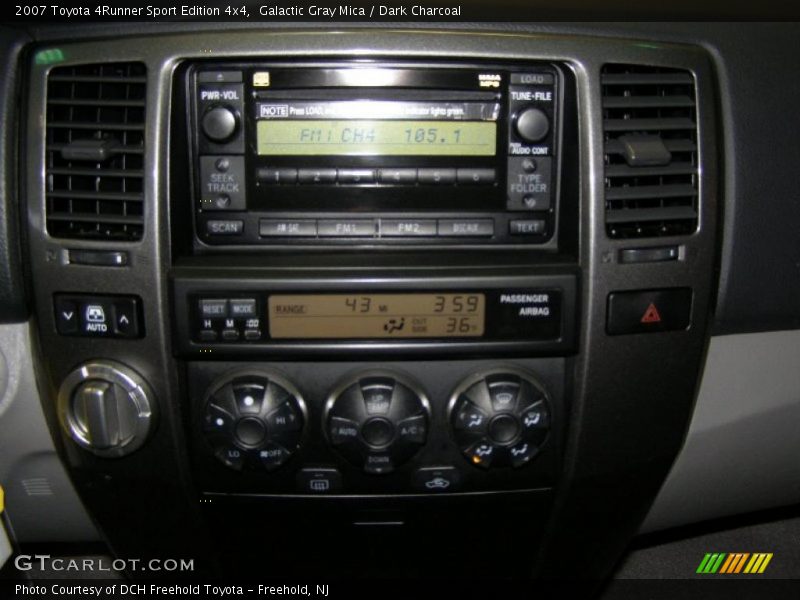 Controls of 2007 4Runner Sport Edition 4x4
