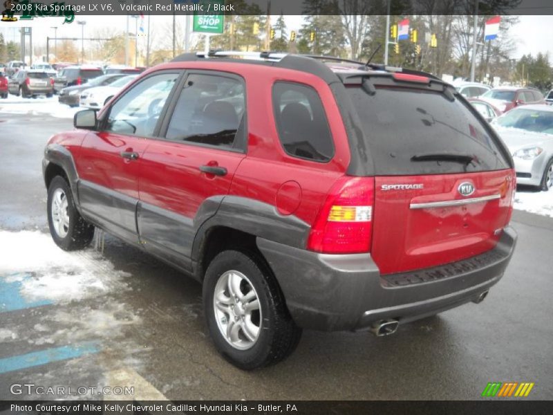 Volcanic Red Metallic / Black 2008 Kia Sportage LX V6