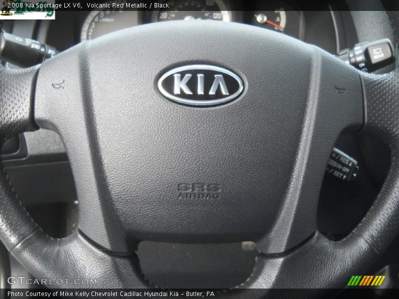 Volcanic Red Metallic / Black 2008 Kia Sportage LX V6