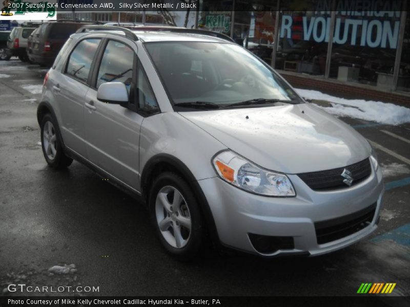 Silky Silver Metallic / Black 2007 Suzuki SX4 Convenience AWD
