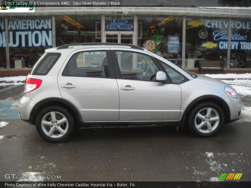 Silky Silver Metallic / Black 2007 Suzuki SX4 Convenience AWD