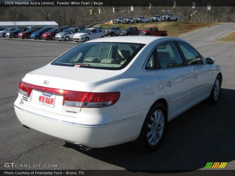 Powder White Pearl / Beige 2006 Hyundai Azera Limited