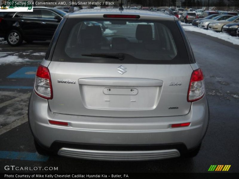 Silky Silver Metallic / Black 2007 Suzuki SX4 Convenience AWD