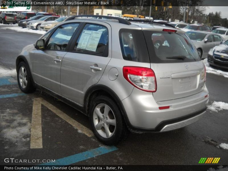 Silky Silver Metallic / Black 2007 Suzuki SX4 Convenience AWD