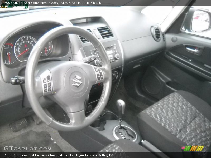 Silky Silver Metallic / Black 2007 Suzuki SX4 Convenience AWD