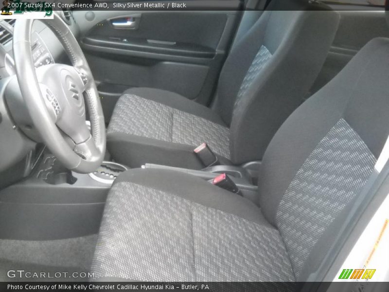Silky Silver Metallic / Black 2007 Suzuki SX4 Convenience AWD