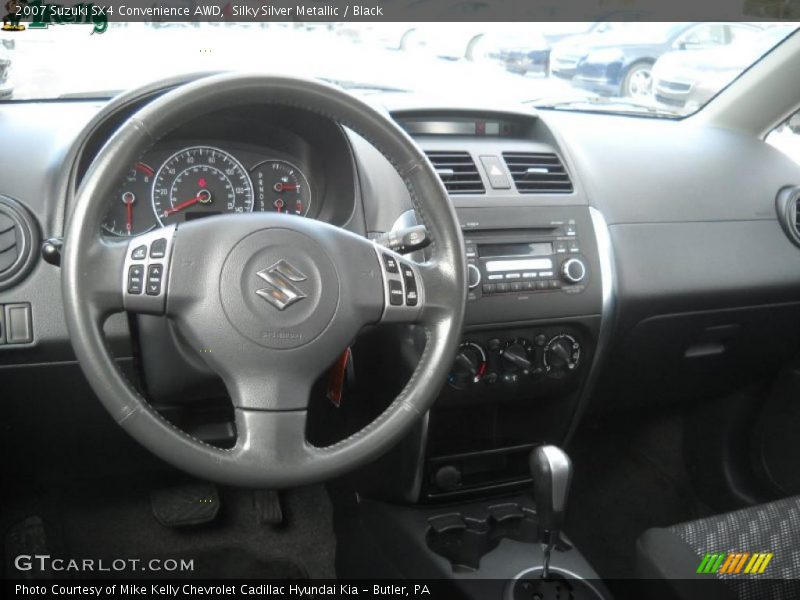 Silky Silver Metallic / Black 2007 Suzuki SX4 Convenience AWD