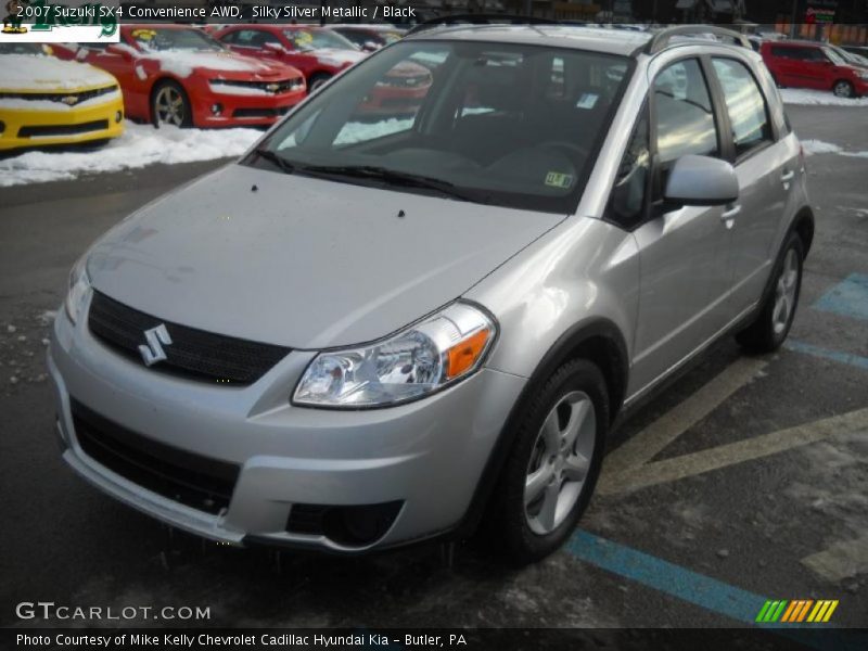 Silky Silver Metallic / Black 2007 Suzuki SX4 Convenience AWD