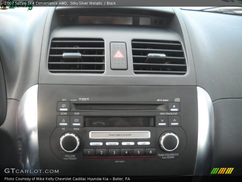Silky Silver Metallic / Black 2007 Suzuki SX4 Convenience AWD
