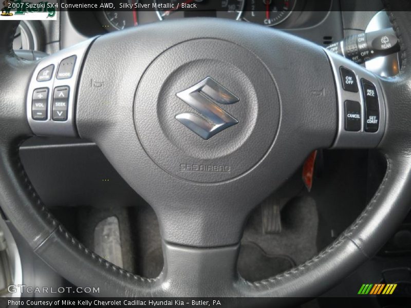 Silky Silver Metallic / Black 2007 Suzuki SX4 Convenience AWD