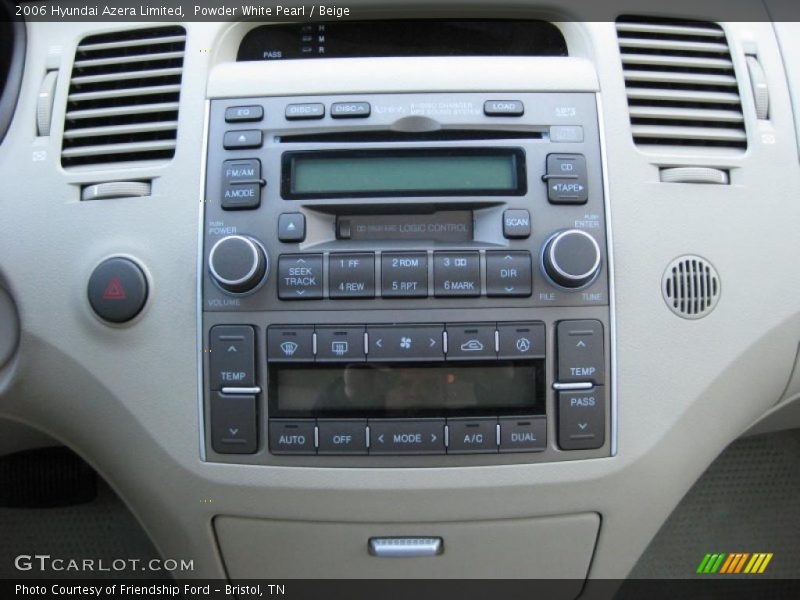 Powder White Pearl / Beige 2006 Hyundai Azera Limited