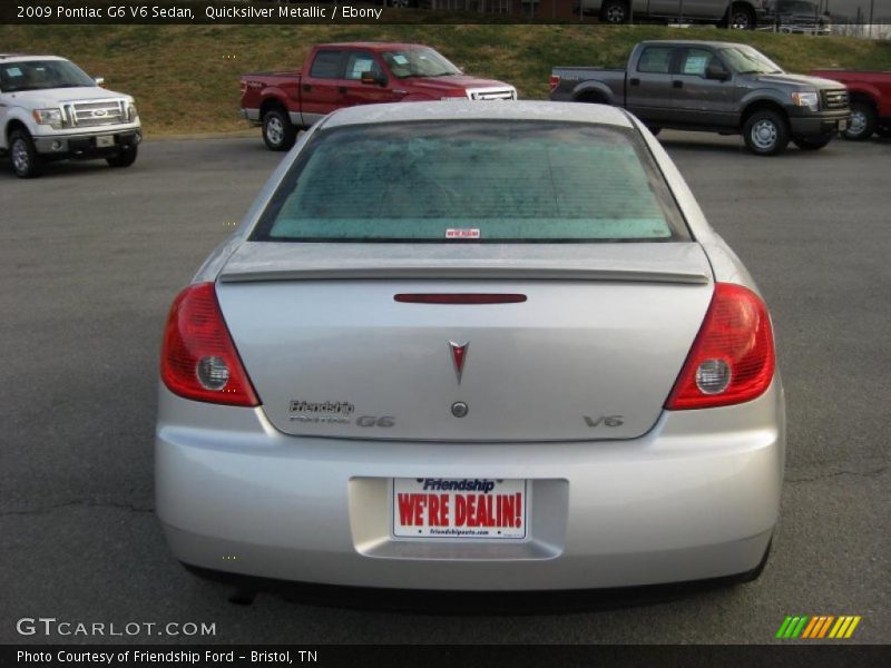 Quicksilver Metallic / Ebony 2009 Pontiac G6 V6 Sedan