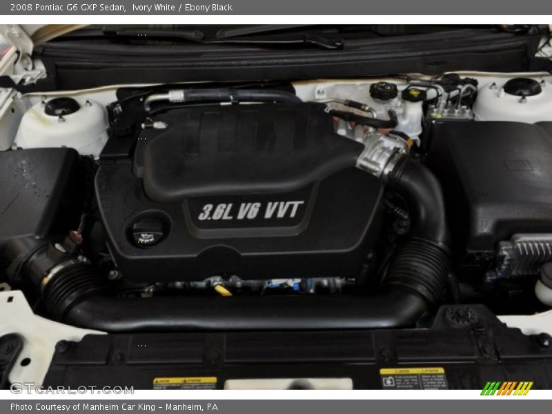 2008 G6 GXP Sedan Engine - 3.6 Liter GXP DOHC 24-Valve VVT V6
