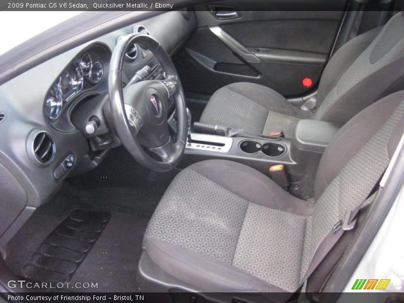 Quicksilver Metallic / Ebony 2009 Pontiac G6 V6 Sedan