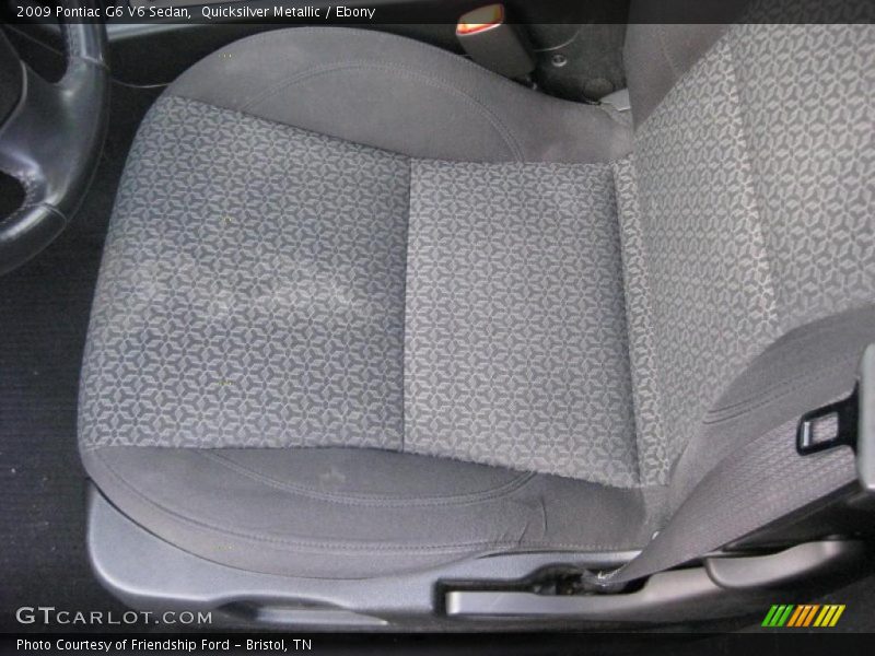 Quicksilver Metallic / Ebony 2009 Pontiac G6 V6 Sedan