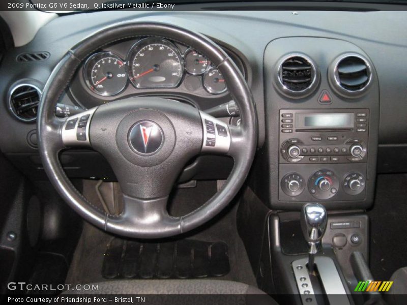 Quicksilver Metallic / Ebony 2009 Pontiac G6 V6 Sedan