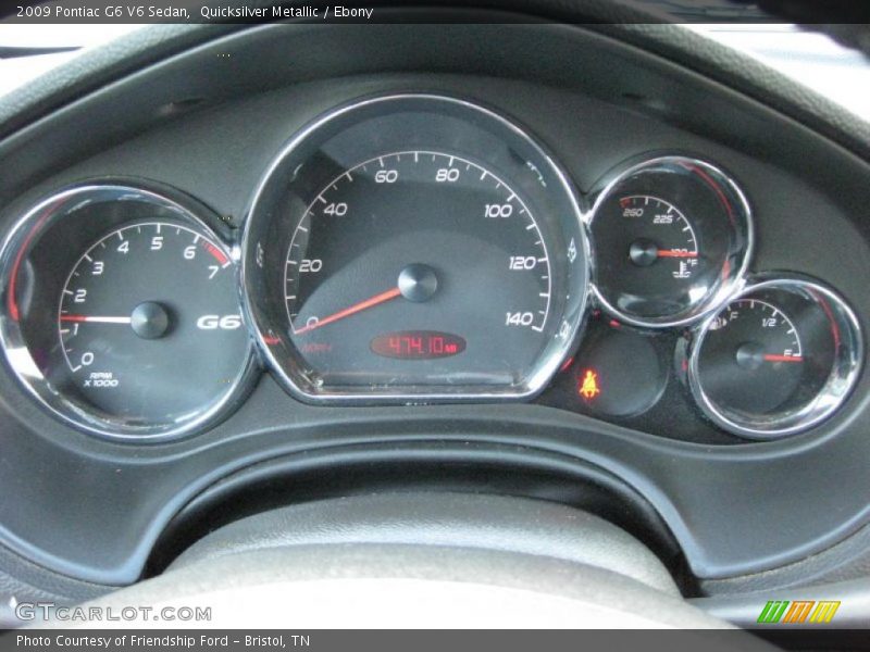 Quicksilver Metallic / Ebony 2009 Pontiac G6 V6 Sedan