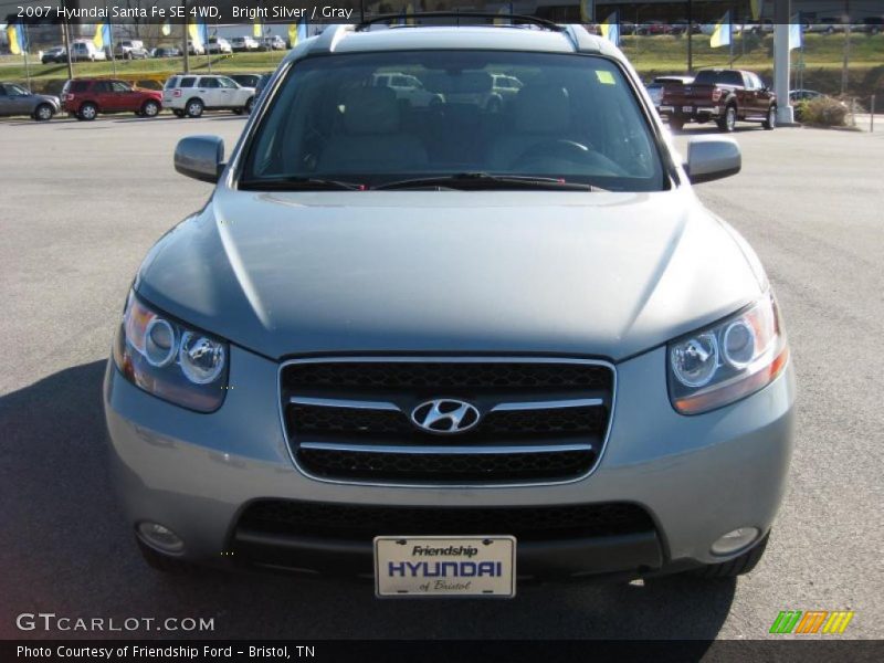 Bright Silver / Gray 2007 Hyundai Santa Fe SE 4WD