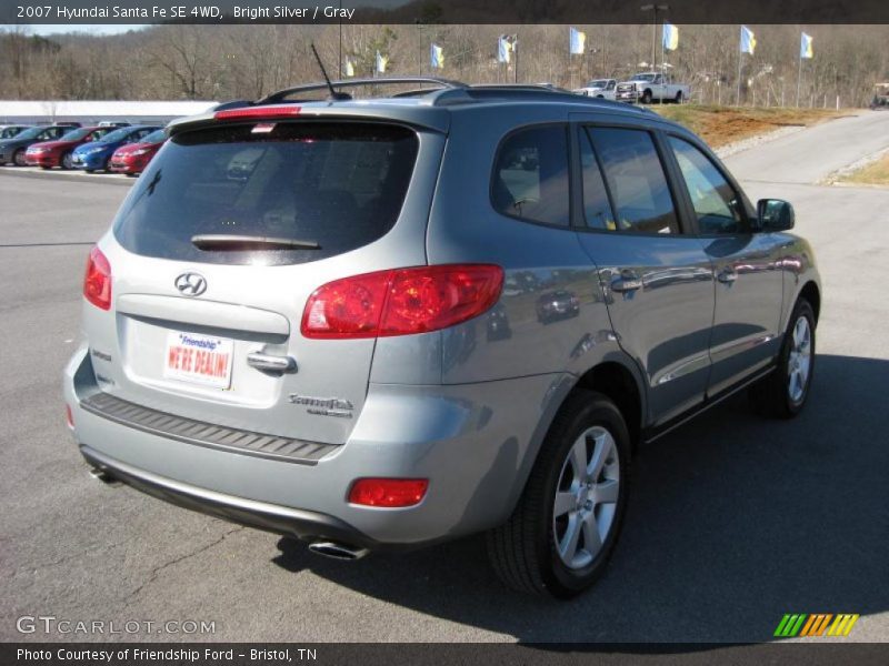 Bright Silver / Gray 2007 Hyundai Santa Fe SE 4WD