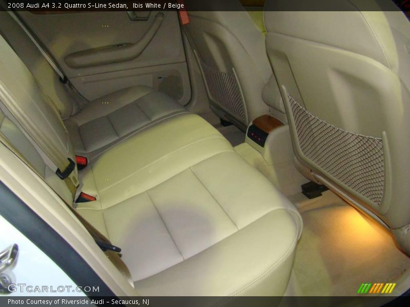 Ibis White / Beige 2008 Audi A4 3.2 Quattro S-Line Sedan