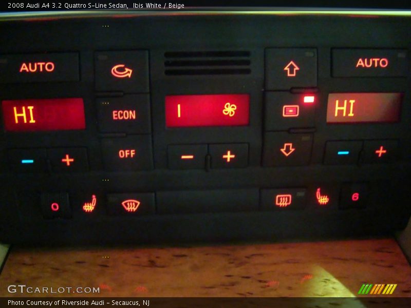 Ibis White / Beige 2008 Audi A4 3.2 Quattro S-Line Sedan