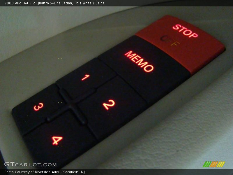 Ibis White / Beige 2008 Audi A4 3.2 Quattro S-Line Sedan