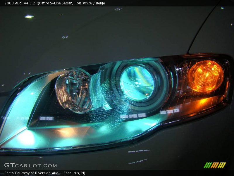 Ibis White / Beige 2008 Audi A4 3.2 Quattro S-Line Sedan