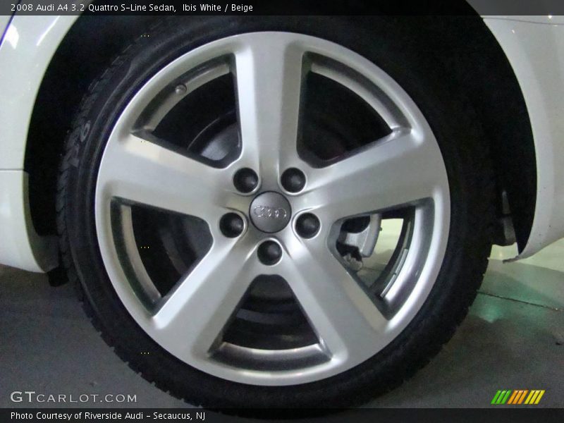 Ibis White / Beige 2008 Audi A4 3.2 Quattro S-Line Sedan