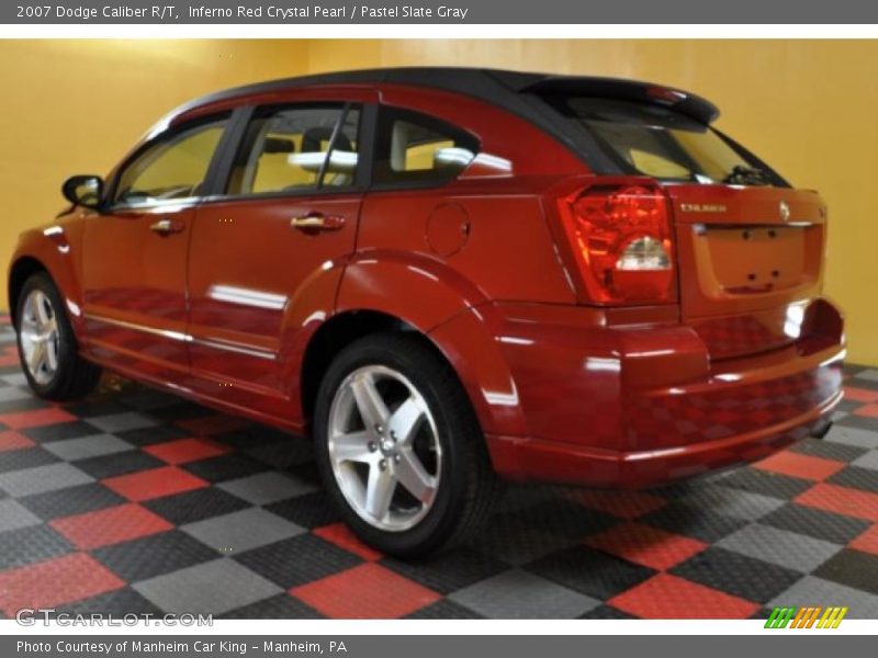 Inferno Red Crystal Pearl / Pastel Slate Gray 2007 Dodge Caliber R/T