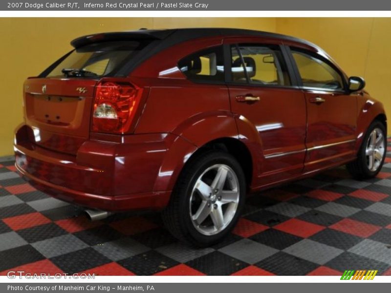 Inferno Red Crystal Pearl / Pastel Slate Gray 2007 Dodge Caliber R/T