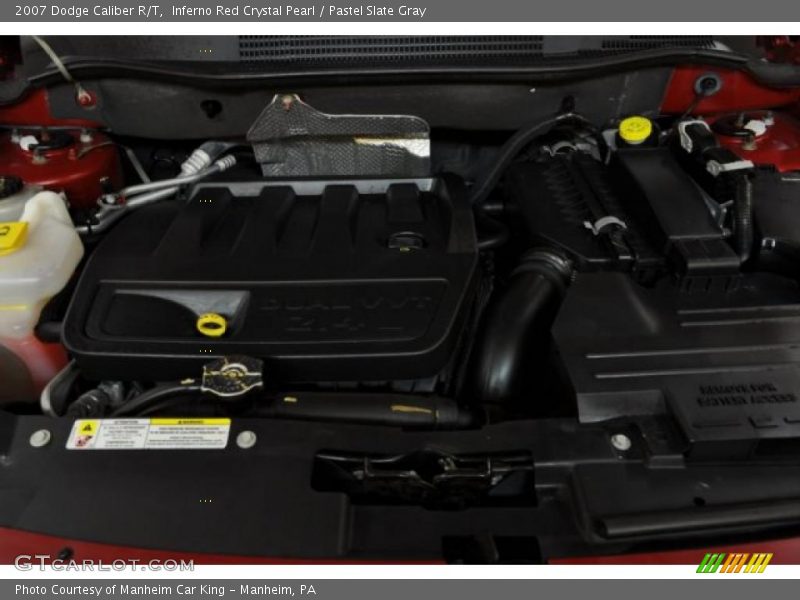 Inferno Red Crystal Pearl / Pastel Slate Gray 2007 Dodge Caliber R/T