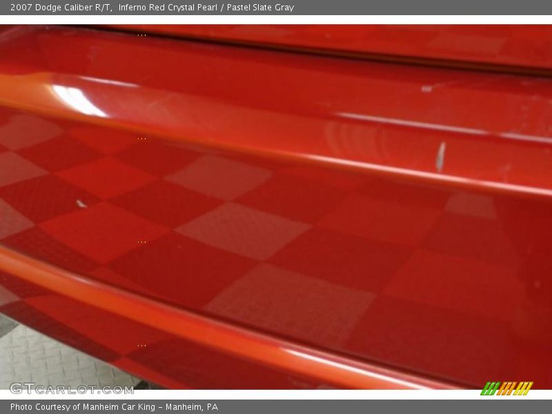 Inferno Red Crystal Pearl / Pastel Slate Gray 2007 Dodge Caliber R/T