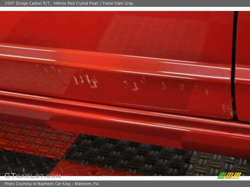 Inferno Red Crystal Pearl / Pastel Slate Gray 2007 Dodge Caliber R/T