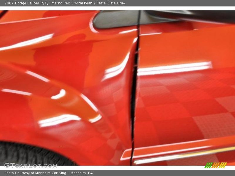 Inferno Red Crystal Pearl / Pastel Slate Gray 2007 Dodge Caliber R/T